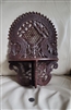 Ornate hand carved exotic wood floral shelf India