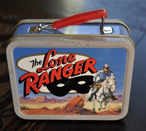 Lone Ranger advertising Cheerios tin lunch box vintage collectible tin storage home decor gifts for any occasion