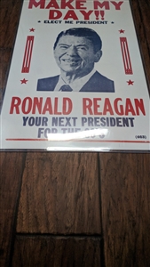 Ronald Reagan advertising pop culture sign 1980s