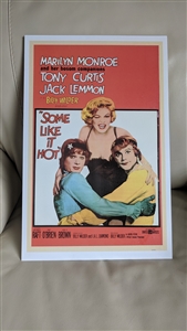 Marilyn Monroe movie poster Some like it hot decor