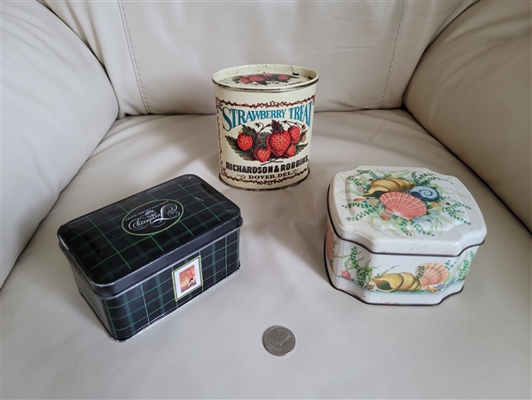 Tin boxes cans decorative storage display