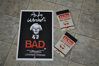 Andy Warhol poster with notebooks collectible set