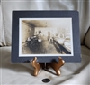 VIntage black and white bar interior photograph