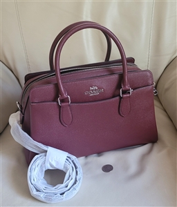 Coach Darcie brown leather bag with shoulder strap