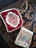 Two vintage tapestry purses