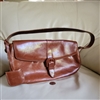 Kenneth Cole brown leather shoulder purse
