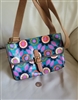 Fossil floral crossbody purse in multcoated canvas