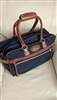 Jaguar TM heavy duty navy blue nylon traveling bag