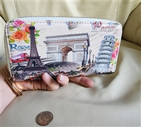 Rome-Paris carry on multi compartment wallet