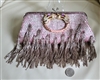 Double Dragon tasseled vintage evening clutch bag