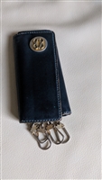BOSCA black leather trifold key holder