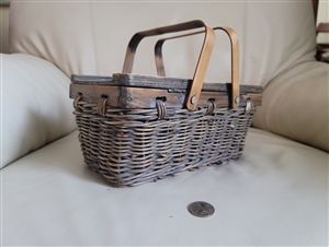 Handwoven natural materials collectible basket