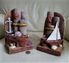 Sails ships and piers Nautical Stainmaster bookend