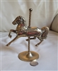 Solid brass carousel horse standing display ROC