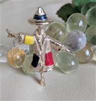 Sarah Coventry 1960 scarecrow colorful brooch