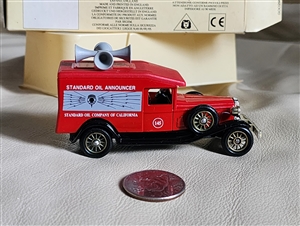 Lledo PLC Chevron diecast Standard Announcer car made in England