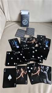 Giorgio Armani deck of 54 black playing cards