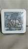 Old watermill bridge coaster set of 6 Avon 1978