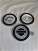 Chrome metal 3 coasters Harley Davidson 2003