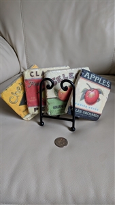 Angela Staehling stone advertising style coasters table setting accessories