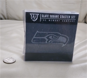 Seattle Seahawks Slate Coaster Set 4 Pack Official NFL