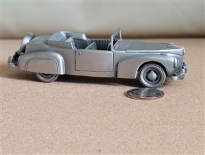 1941 Lincoln Continental pewter car model display