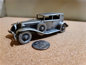 Pewter automobile 1929 Cord L29 decor England