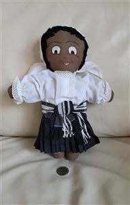Vintage African American cloth stuffed doll