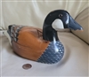 Handcrafted wooden duck decor collectible display