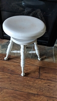 19th c eagle feet piano stool Parker Meridien