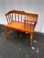 Wooden phone chair gossip table Retro furniture