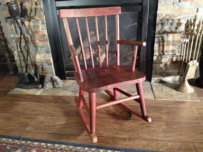 Handmade wooden rocking chair primitive farmhouse