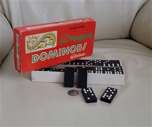 Double Nine Halsman vintage Domino Set