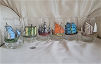 Nautical Decor Sailboats 5  Drinking glasses
