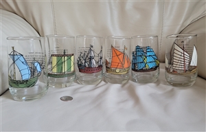 Nautical Decor Sailboats 5  Drinking glasses