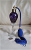 Cobalt Blue gold speckled atomizer perfume bottle