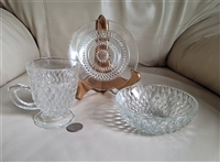 Diamond Point in clear glass set in various design