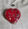 Red heart paperweight home decorative display