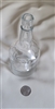 Vintage 250 ml clear glass bottle decor