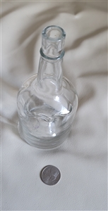 Vintage 250 ml clear glass bottle decor