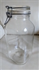 Italian glass storage jar by ERMETICO