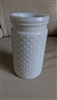 Milk glass in hobnail design jar or vase decor