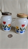 Original Fire King Anchor Hocking tulip shakers