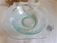 Madrid Blue by Federal Glass rim soup bowl vintage