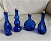 Cobalt blue bottles perfume bottles great decor