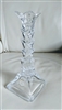 Crystal Clear single candle candle holder