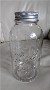 Bell Perfect Mason embossed design #14 glass jar