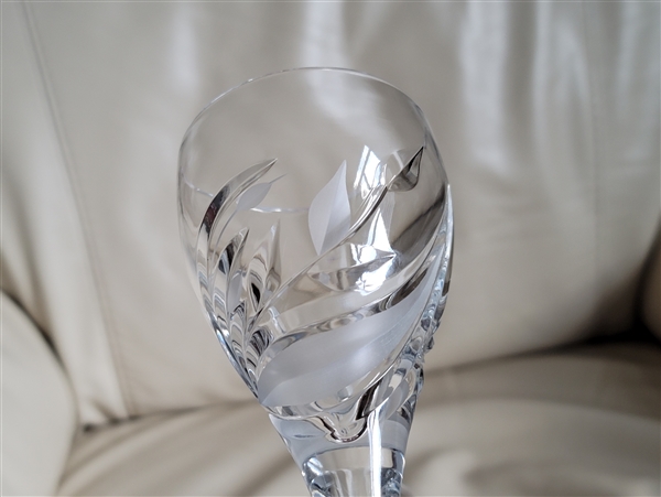 RUBIN lead crystal 7 in tall beautiful glass set