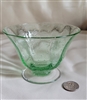 Green glass sherbert or vase bobble inclusion