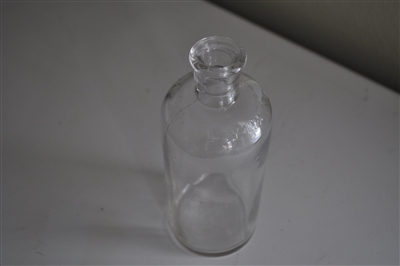 Vintage Owens IL Fly-Fox clear glass bottle